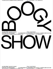Affiche de l'exposition Julien Priez Boogy Show