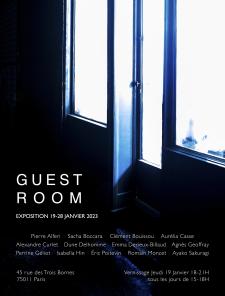 GUESTROOM exposition collective au 45 rue des Trois Bornes Paris 75011 du 19 au 28 Janvier 2023