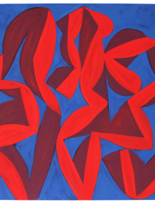 ALAIN CLÉMENT : 21MA13P, 2021, Huile sur toile, 120 x 120 cm