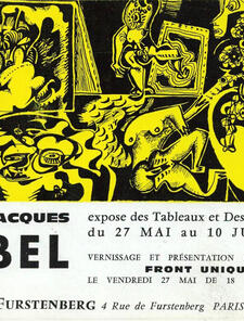 Jean-Jacques Lebel, exposition galerie Furstenberg en 1960