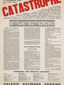 Jean-Jacques Lebel, exposition Pour conjurer l'esprit de catastrophe