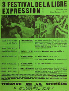 Affiche 3e festival de la Libre expression
