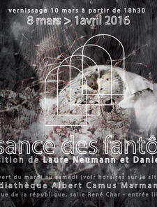 flyer expo. naissance des fantômes, 2016 