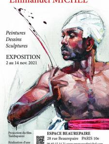 affiche exposition Emmanuel Michel Paris 2021 affiche exposition Emmanuel Michel Paris 2021