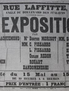 Affiche huitiÃ¨me exposition impressionniste