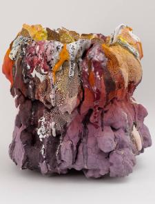 Brian Rochefort (American, born 1985), Hotspot, 2017. Stoneware, earthenware, glaze, and glass,15 x 14 x 14 in. Crocker Art Museum, gift of Loren G. Lipson, M.D., 2017.131.2. Brian Rochefort (American, born 1985), Hotspot, 2017. Stoneware, earthenware, glaze, and glass,15 x 14 x 14 in. Crocker Art Museum, gift of Loren G. Lipson, M.D., 2017.131.2.