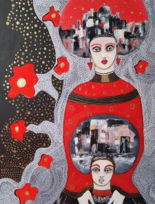 Mariane Mazel, Poupées Russes, 50 x 73 cm Mariane Mazel, Poupées Russes, 50 x 73 cm