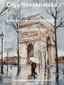 Arc de Triomphe. Peinture à l'huile Arc de Triomphe. Peinture à l'huile
