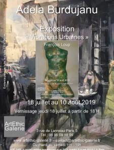 Bonjour, Nous avons le plaisir de vous convier au vernissage de lâexposition «Vibrations Urbaines » de Adela Burdujanu (peintures) et François Loup (sculptures) dans notre galerie au 3 rue de Lanneau Paris 5ème. Jeudi 18 juillet à partir de 18 heures Les artistes seront présentes et lâexposition durera jusquâau 10 août 2019 Nous vous attendons nombreux !! Entrée Libre Bonjour, Nous avons le plaisir de vous convier au vernissage de lâexposition «Vibrations Urbaines » de Adela Burdujanu (peintures) et François Loup (sculptures) dans notre galerie au 3 rue de Lanneau Paris 5ème. Jeudi 18 juillet à partir de 18 heures Les artistes seront présentes et lâexposition durera jusquâau 10 août 2019 Nous vous attendons nombreux !! Entrée Libre
