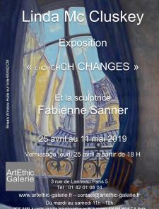 Exposition de Linda Mc Cluskey et Fabienne Sanner du 25 avril au 11 mai 2019 Exposition de Linda Mc Cluskey et Fabienne Sanner du 25 avril au 11 mai 2019