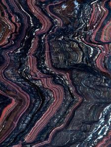 Section du stromatolithe de Morison créé par la NASA, Centre de recherche Ames, EU, 2002. Section du stromatolithe de Morison créé par la NASA, Centre de recherche Ames, EU, 2002.
