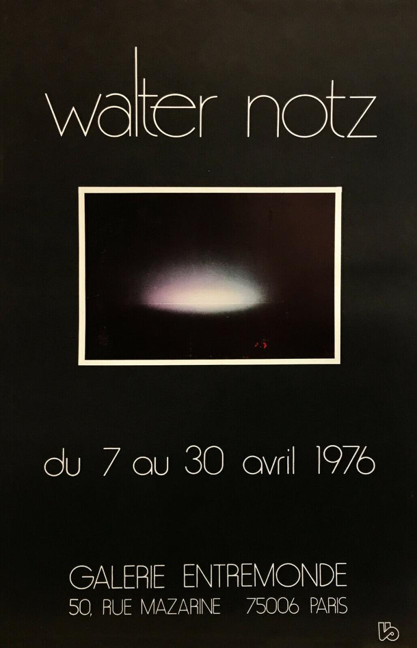 Affiche exposition Walter Notz, galerie Entremonde