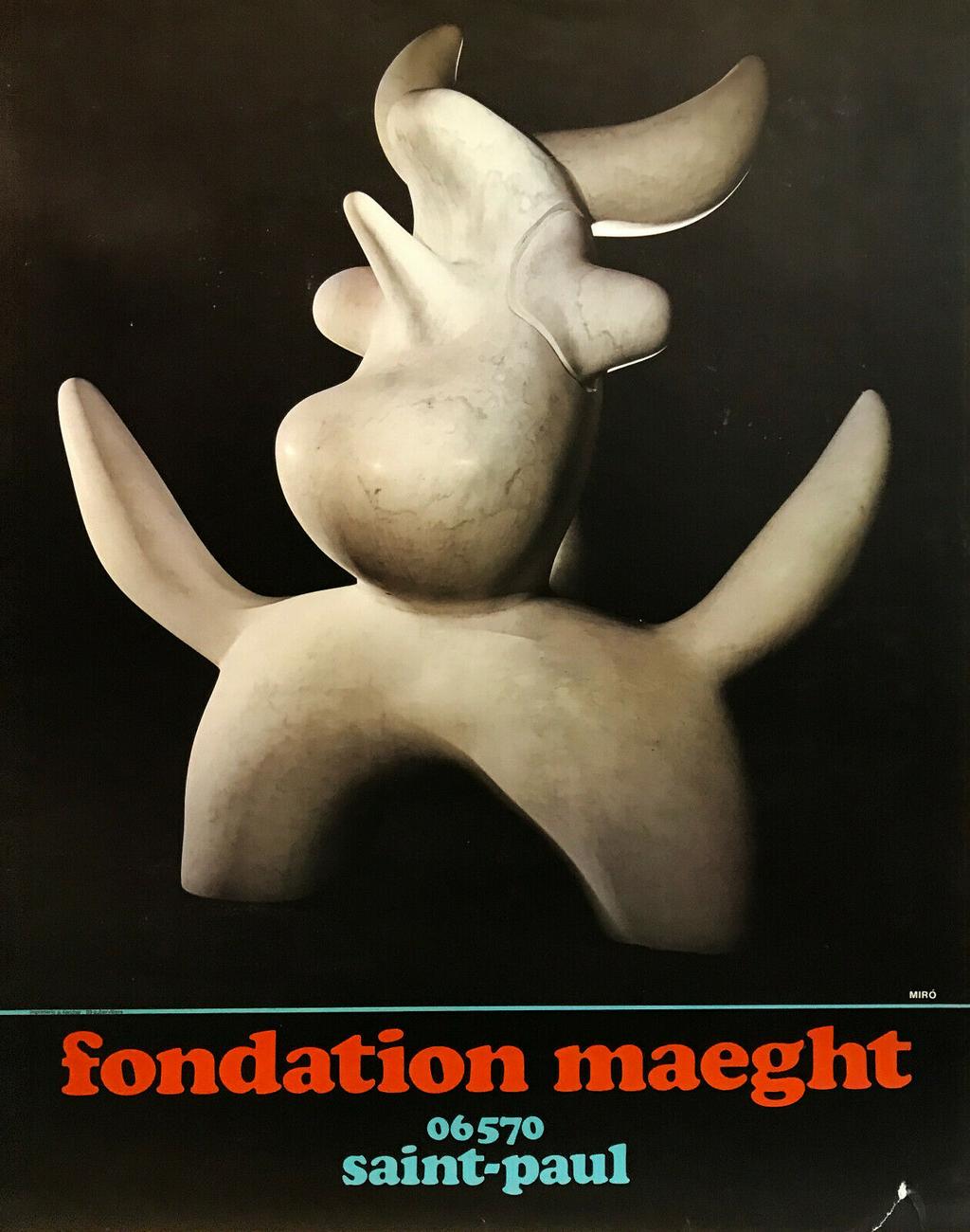 Affiche de Joan Miro pour la Fondation Maeght