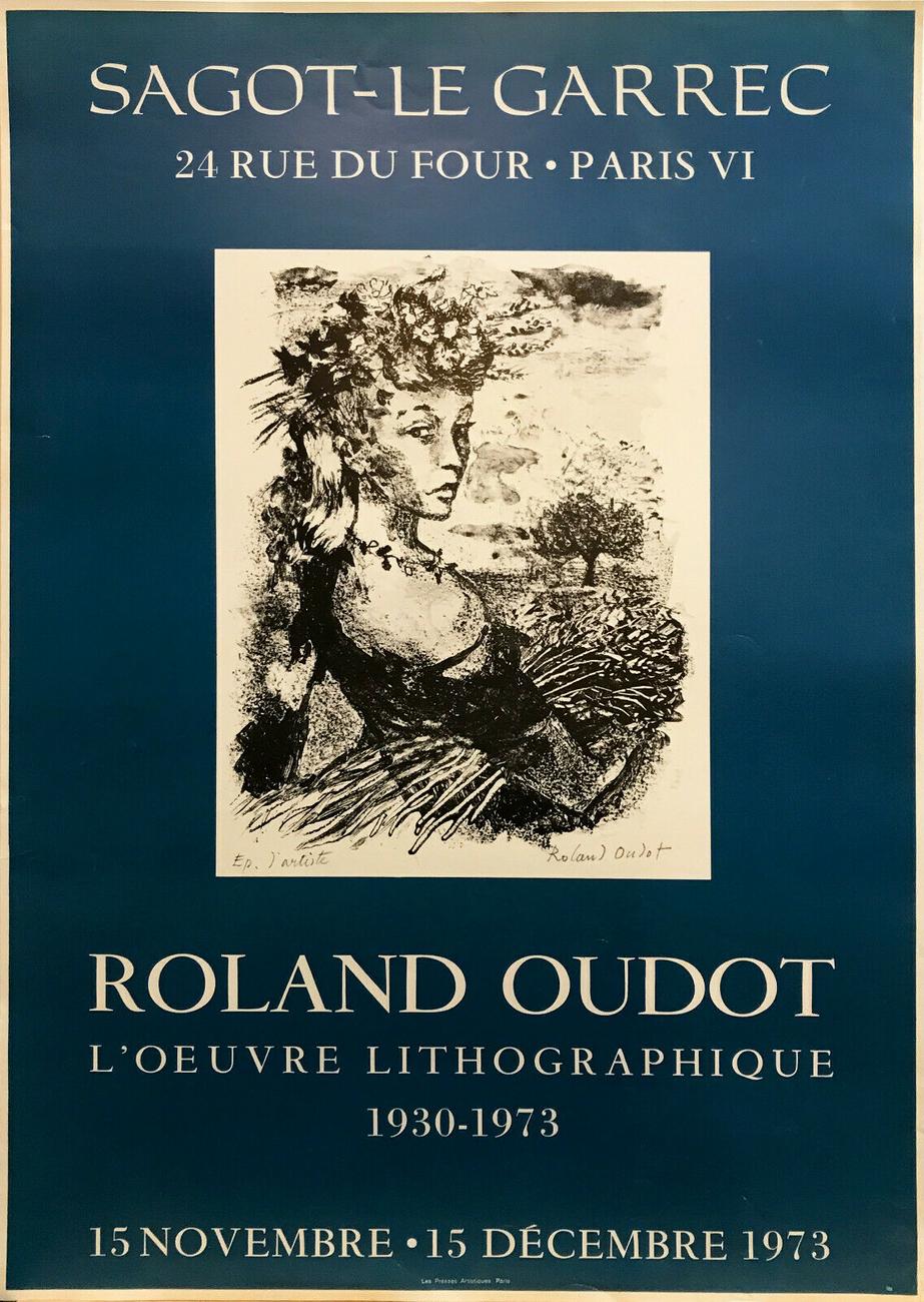 Affiche pour une exposition de Roland Oudot en 1973