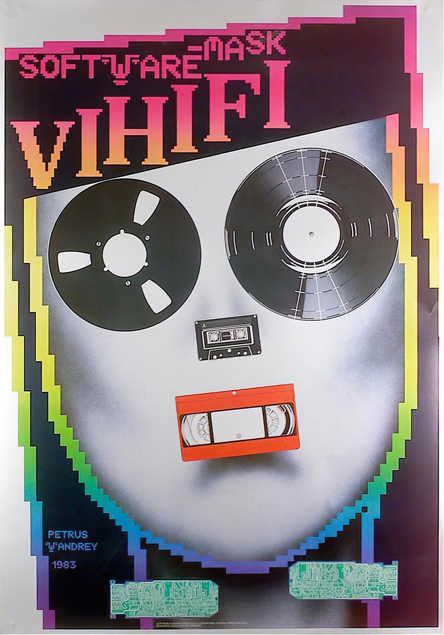 Affiche Software Mask Vihifi par l'artiste Petrus Vandrey