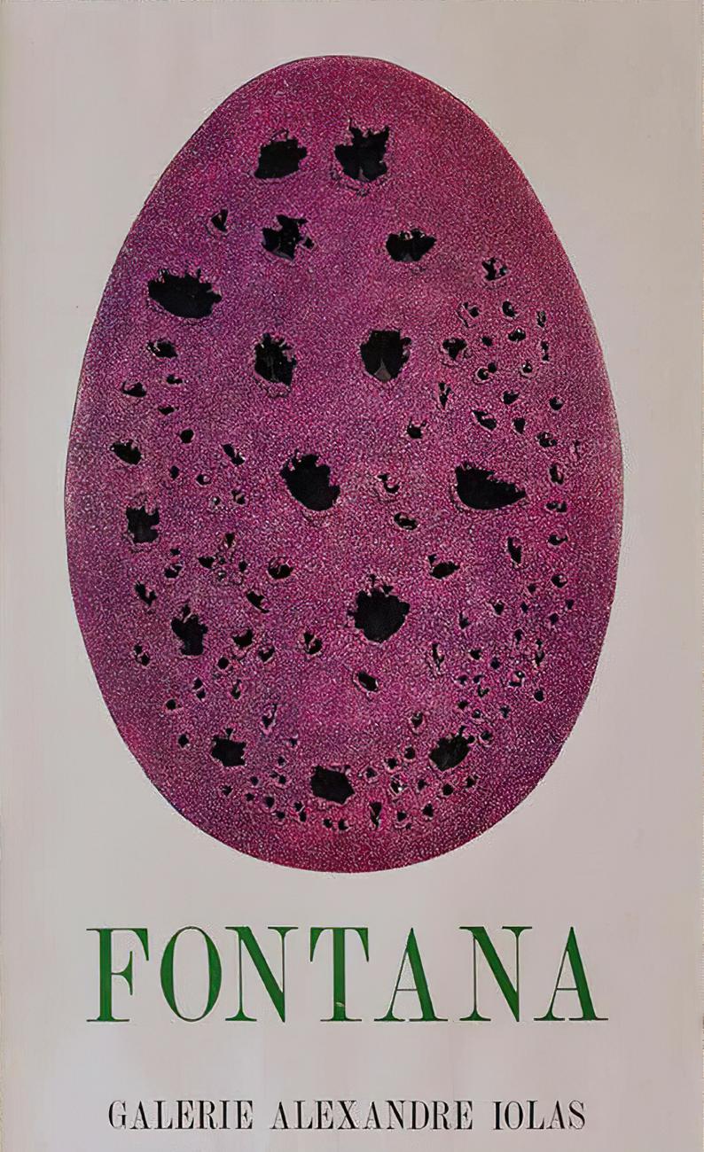 Affiche de Lucio Fontana pour la Galerie Iolas en 1965