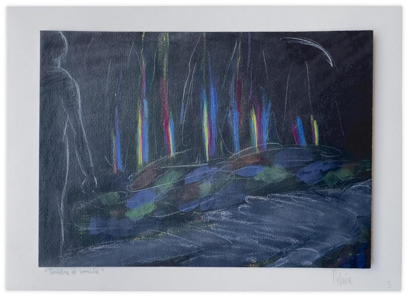 Catalogue raisonné, Bernadette Delrieu, Ténèbres et lumière n°03 - 1982