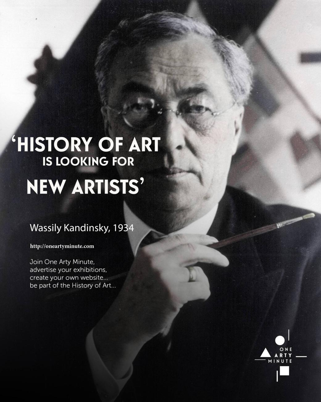 Wassily Kandinsky, Rejoignez One Arty Minute, annoncez vos expositions, vendez vos oeuvres et créez votre catalogue raisonné