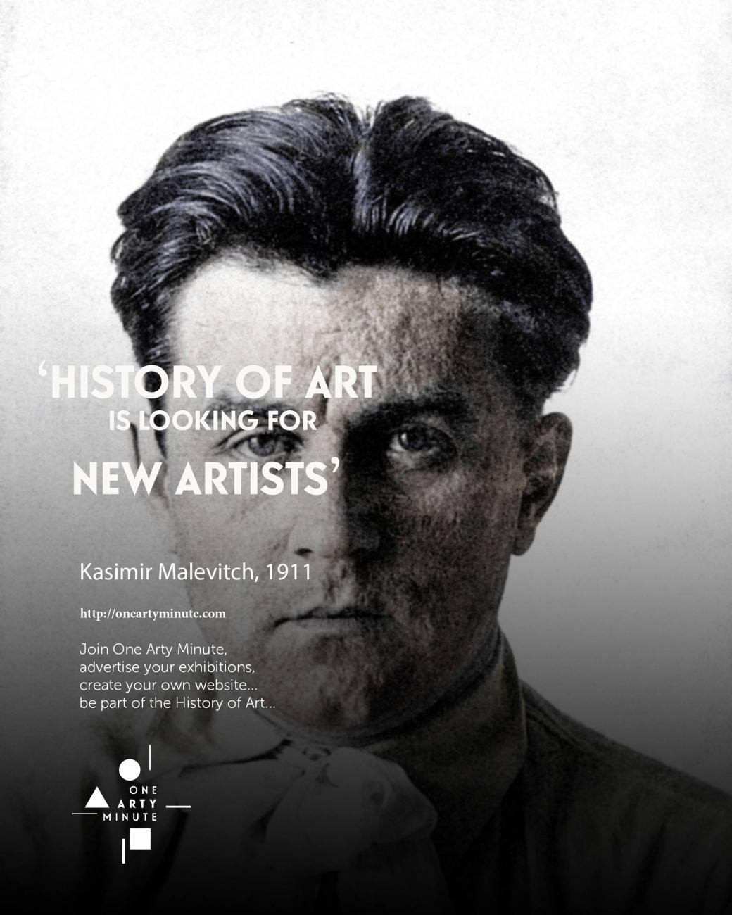 Kasimir Malevitch, Rejoignez One Arty Minute, annoncez vos expositions, vendez vos oeuvres et créez votre catalogue raisonné