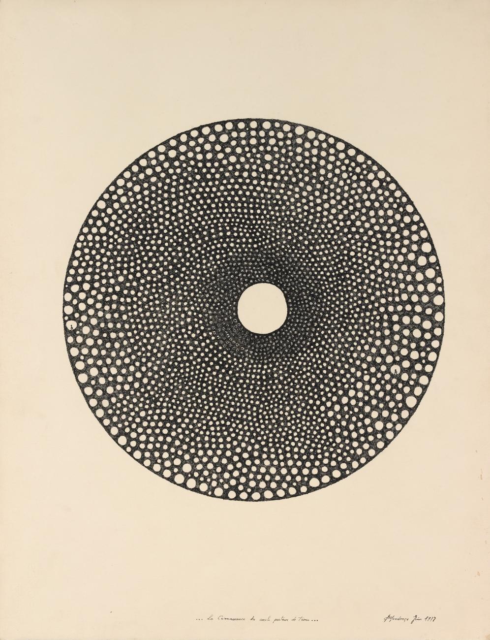 Catalogue raisonné, Bruno Mendonça, La connaissance du cercle porteur de trous