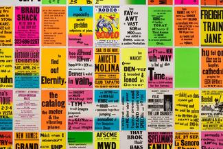 The Singing Posters: Allen Ginsberg's Howl by Allen Ruppersberg (Part 1 & 2), 2003 (detail) The Singing Posters: Allen Ginsberg's Howl by Allen Ruppersberg (Part 1 & 2), 2003 (detail)