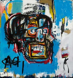 Jean-Michel Basquiat (American, 1960â1988). Untitled, 1982. Acrylic, spray paint, and oilstick on canvas, 721/8 x 681/8 in. (183.2 x 173 cm). Collection of Yusaku Maezawa. © Estate of Jean-Michel Basquiat. Licensed by Artestar, New York Jean-Michel Basquiat (American, 1960â1988). Untitled, 1982. Acrylic, spray paint, and oilstick on canvas, 721/8 x 681/8 in. (183.2 x 173 cm). Collection of Yusaku Maezawa. © Estate of Jean-Michel Basquiat. Licensed by Artestar, New York