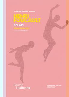 Affiche exposition Henri Foucault, Galerie italienne, 2021