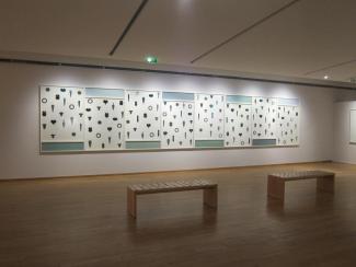 Salle d'exposition, oeuvre de Henri Foucault au musée Monet 1