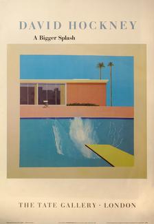 Poster de David Hockney édité en 1987 par la Tate Gallery