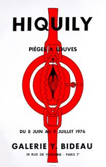 Affiche exposition Philippe Hiquily, galerie Bideau, Paris 1976