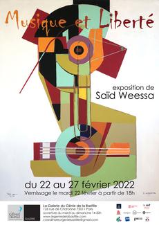 Saïd Weessa - Exposition "Musique et Liberté" - Galerie du Génie de la Bastille