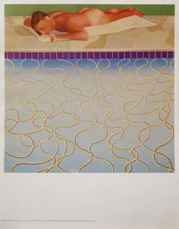 Sunbather par David Hockney
