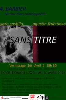 affiche expo "Sans titre"