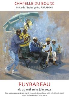 Jazz in New-Orleans 120x120 cm
