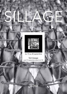 Affiche SILLAGE RESONANCE Biennale d'art contemporain Lyon 2022