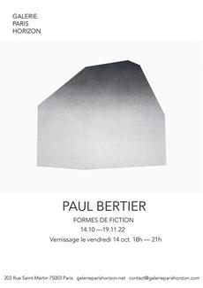 Formes de Fiction de Paul Bertier le vernissage 14 octobre 2022