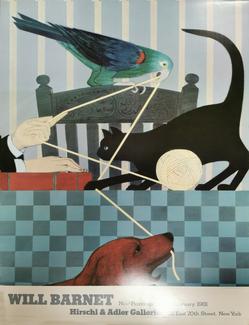 Affiche exposition de Will Barnet : New Paintings