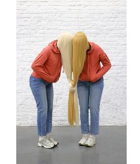 Mark Jenkins The Secret, 2022 Sculptures, wigs, clothing