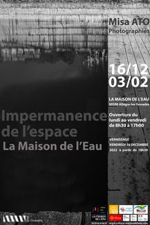 Affiche exposition misa ato Impermanence de l'espace