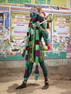 Hanuma, Kulasai Dussehra, Udangudi, Tamil Nadu de la série AAM AASTHA, Charles Fréger, 2019-2022 © Les filles du calvaire