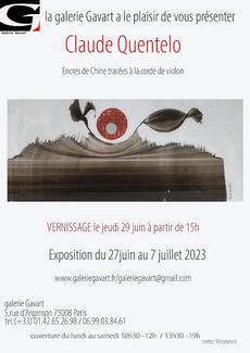 Exposition Claude Quentelo à la galerie Gavart