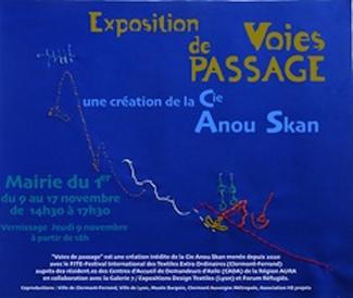 Affiche exposition "Voies de Passage"