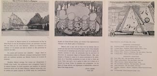 Document de l'exposition consacrée à Robert Malaval, Parc de Saint-Cloud, 1966