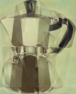 Coffee Can, 2023, huile sur toile, 130 x 105cm © Eric Tschernow