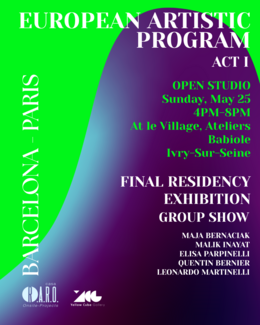 visuel affiche open studio