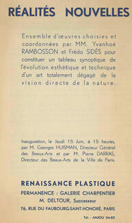 exposition Galerie Charpentier, 1939