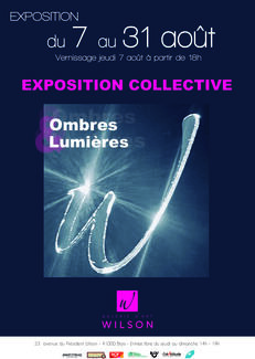 Du 7 Août au 31 Août 2025, la Galerie d’Art Wilson, Blois, présente une exposition collective « Ombres et lumières ». 