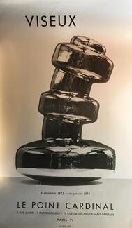 Affiche de l'exposition Claude Viseux, Galerie Point Cardinal, 1973-1974