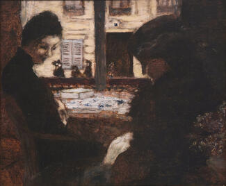 Pierre Bonnard, ‘Chez la Brodeuse' (ou ‘Femmes à la Fenêtre'), 1895, huile sur toile, 34.2 x 40.6 cm