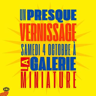 Invitation pour le presque vernissage du 4 octobre 2025